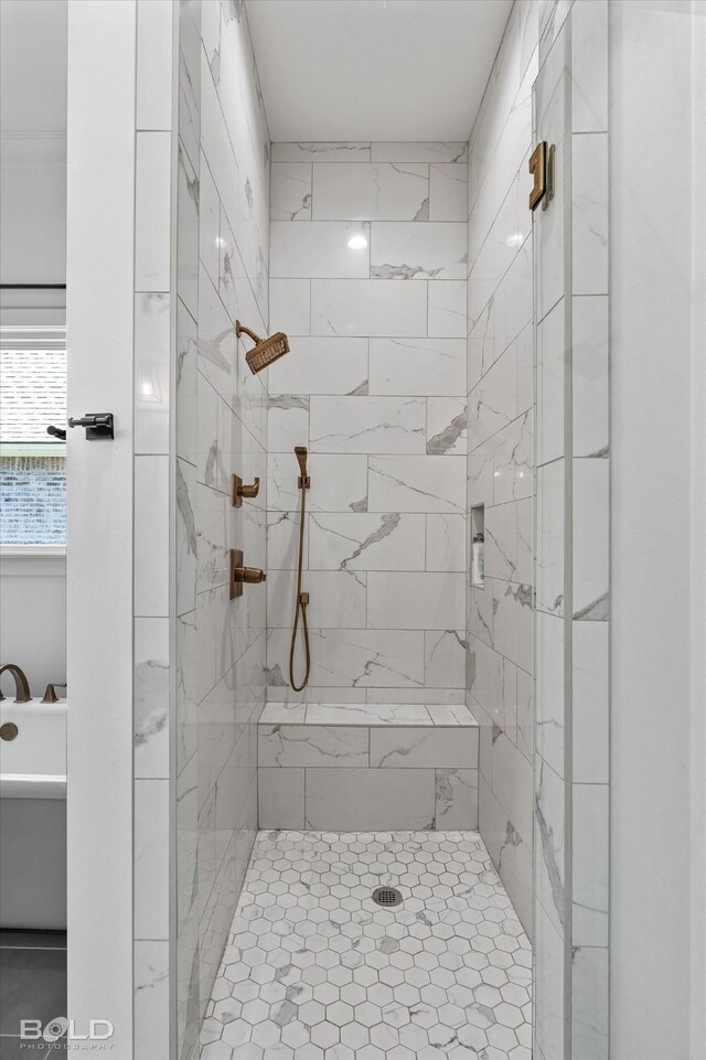 10946 Whispering Path Dr, Shreveport, LA 71106 - full bath featuring a marble finish shower