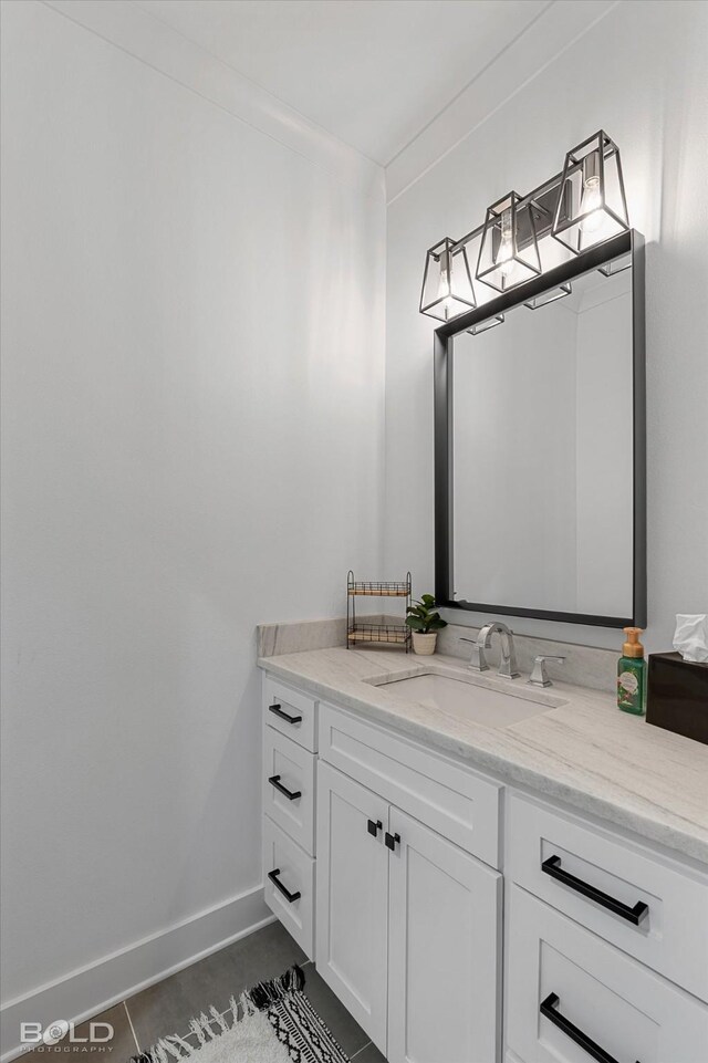 10946 Whispering Path Dr, Shreveport, LA 71106 - bathroom with vanity and tile patterned flooring
