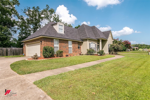1859 Sparrow Rdg, Haughton, LA 71037 - view of front facade featuring brick siding, concrete driveway, an attached garage, and roof with shingles