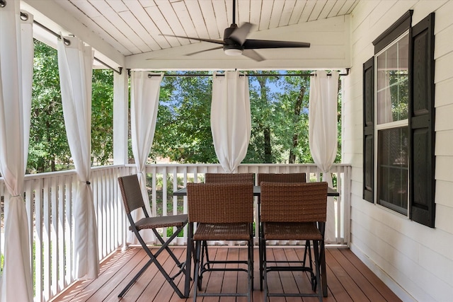 7720 Angelina Dr, Athens, TX 75752 - sunroom / solarium featuring vaulted ceiling, healthy amount of natural light, wooden ceiling, wood-type flooring, and wooden walls