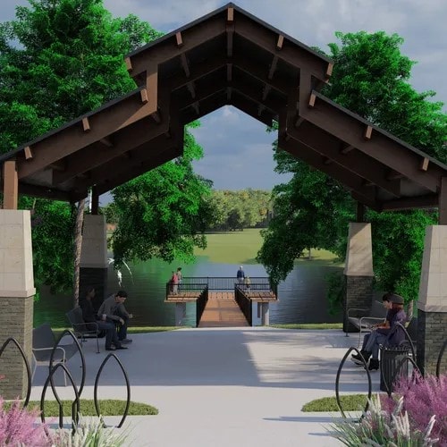 469 Silent Pond, Lavon, TX 75166 - view of property's community featuring a patio area