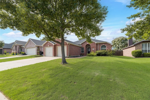 1647 Ash Ln, Corinth, TX 76210 - single story home featuring brick siding, concrete driveway, and a garage