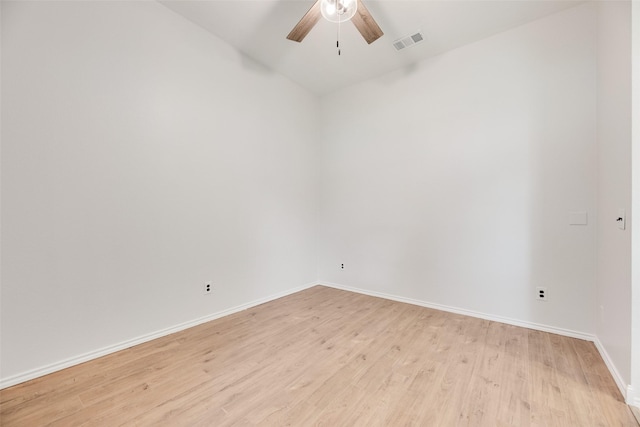 1647 Ash Ln, Corinth, TX 76210 - spare room with light wood-style floors and ceiling fan