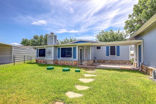4018 Linda Ct, Granbury, TX 76048 - view of front of home featuring a chimney