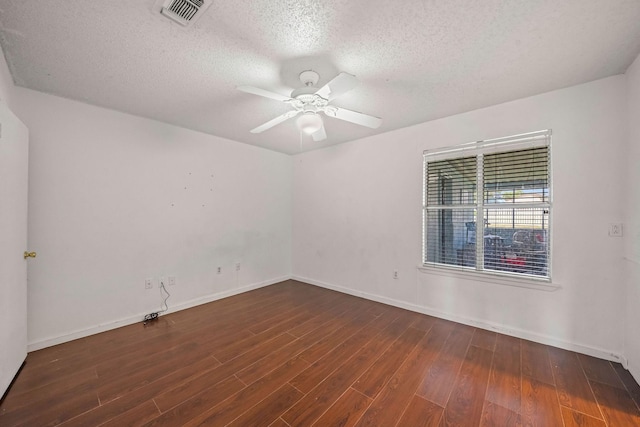 101 Arrowhead St, Fort Worth, TX 76108 - spare room featuring wood finished floors, a textured ceiling, and ceiling fan
