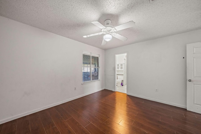 101 Arrowhead St, Fort Worth, TX 76108 - unfurnished room with a textured ceiling, wood finished floors, and ceiling fan