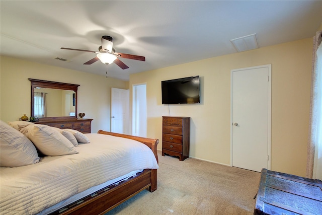 5610 Christie Ln, Garland, TX 75044 - bedroom with light carpet and ceiling fan