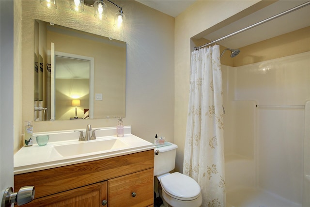 5610 Christie Ln, Garland, TX 75044 - bathroom featuring vanity and a shower with curtain