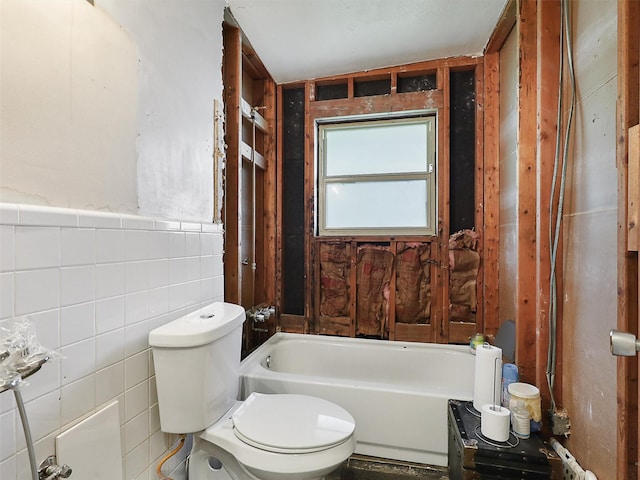 2407 Towerwood Dr, Carrollton, TX 75006 - full bath with tile walls and wainscoting