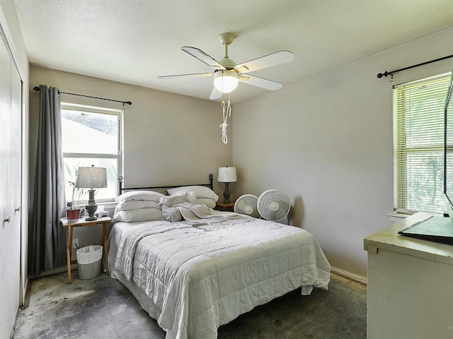 2407 Towerwood Dr, Carrollton, TX 75006 - bedroom featuring ceiling fan