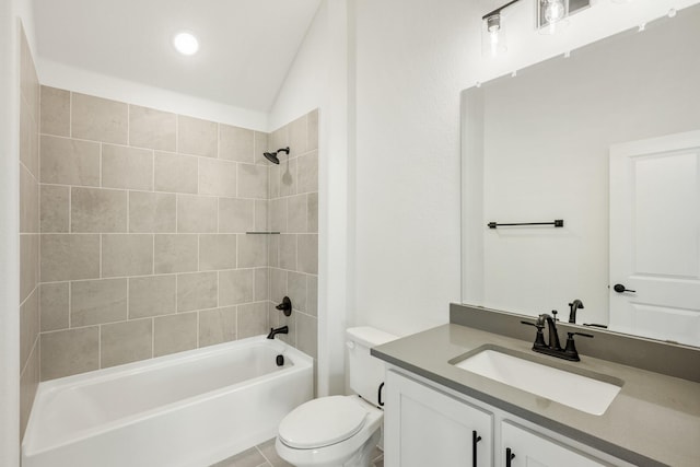 2500 Fischer Ln, Mansfield, TX 76063 - bathroom featuring vanity, shower / tub combination, and recessed lighting
