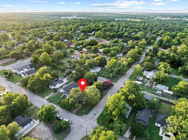 1601 W Bond St, Denison, TX 75020 - aerial overview of property's location featuring nearby suburban area