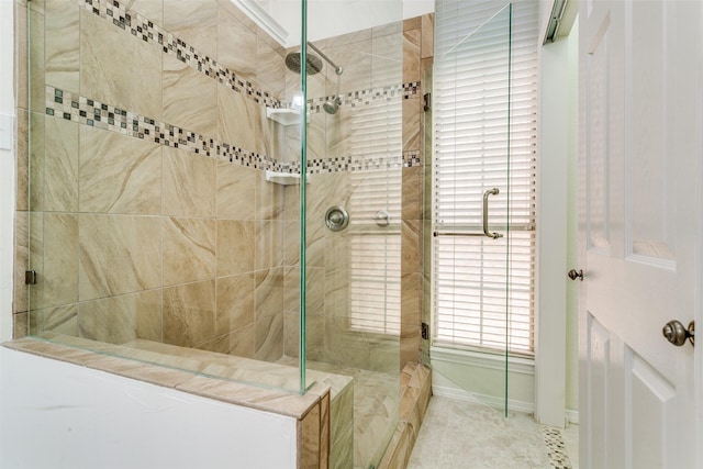 661 Raintree Cir, Coppell, TX 75019 - full bath featuring a stall shower and tile patterned flooring