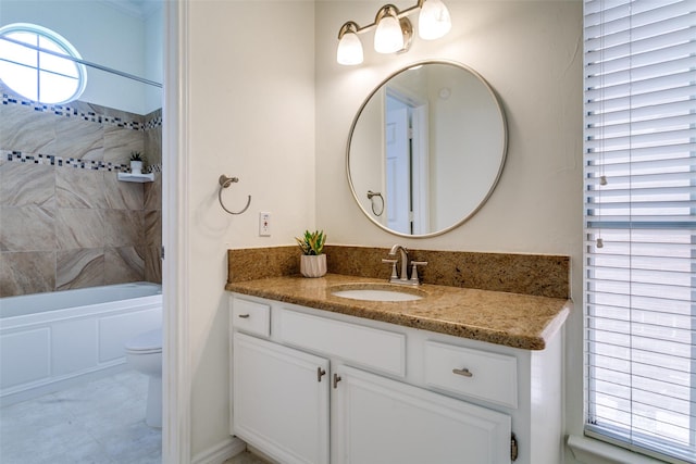 661 Raintree Cir, Coppell, TX 75019 - bathroom featuring vanity and bathtub / shower combination