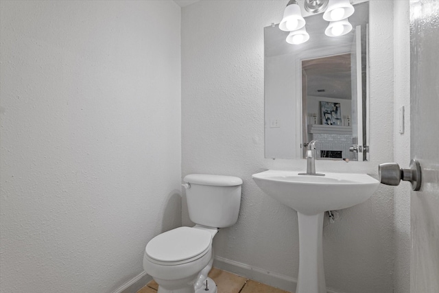 3300 Jacobs Dr, Mckinney, TX 75070 - bathroom with toilet and tile patterned floors
