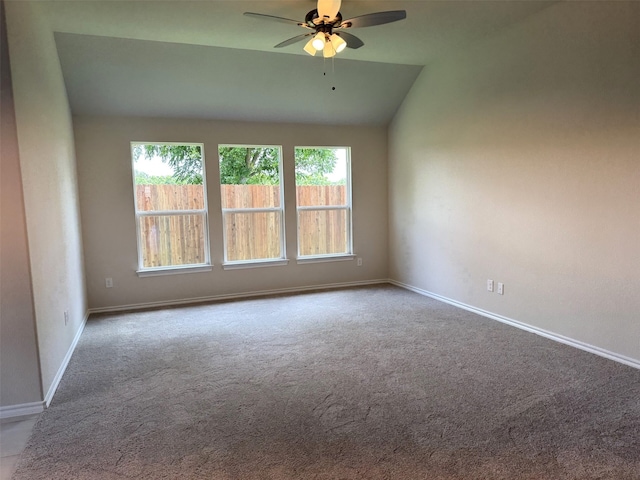 1160 Avery Rd, Granbury, TX 76049 - carpeted spare room featuring ceiling fan and lofted ceiling