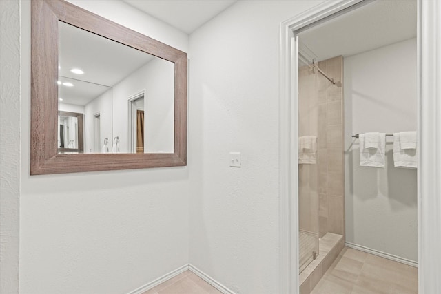 8620 S County Rd, Frisco, TX 75034 - full bathroom with a shower stall and recessed lighting