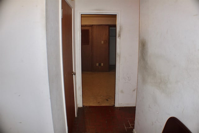 1725 Holt St, Fort Worth, TX 76103 - hall featuring brick flooring