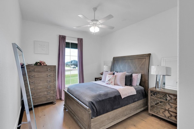 140 Friesian Ln, Waxahachie, TX 75167 - bedroom with light wood-type flooring and a ceiling fan