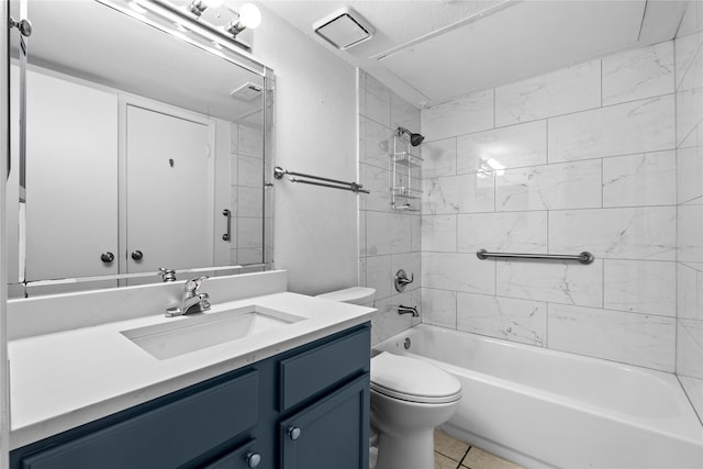 350 W Harwood Rd Unit A, Hurst, TX 76054 - full bath with vanity, washtub / shower combination, and tile patterned flooring