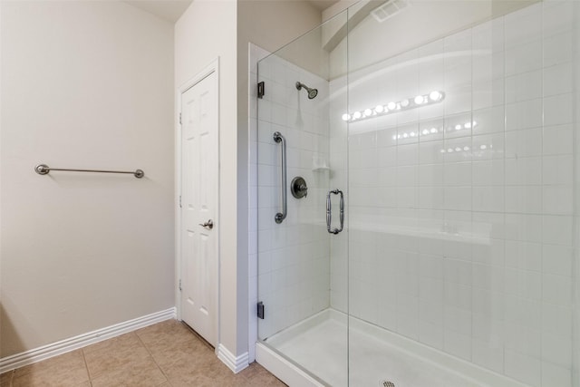 2836 Fordham Rd, Plano, TX 75025 - full bath with a stall shower and tile patterned flooring