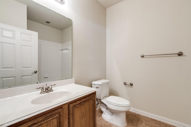 2836 Fordham Rd, Plano, TX 75025 - full bath featuring vanity, a shower, and tile patterned flooring