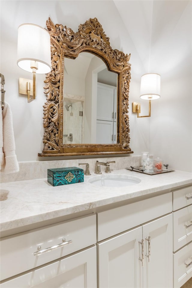 2307 Cedar Elm Ter, Westlake, TX 76262 - bathroom with vanity and a shower with door