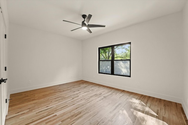 1030 Parkview Ave, Dallas, TX 75223 - empty room featuring light wood-style flooring and ceiling fan