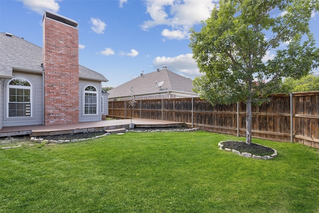 10412 Harris Ct, Irving, TX 75063 - fenced backyard featuring a wooden deck