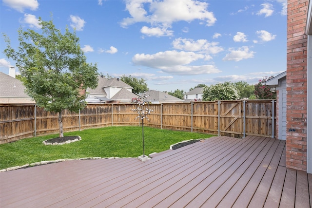 10412 Harris Ct, Irving, TX 75063 - wooden deck with a fenced backyard