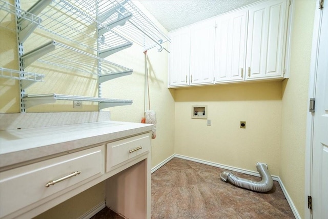 1115 Shady Oak Trl, Mansfield, TX 76063 - laundry room featuring electric dryer hookup, cabinet space, and hookup for a washing machine