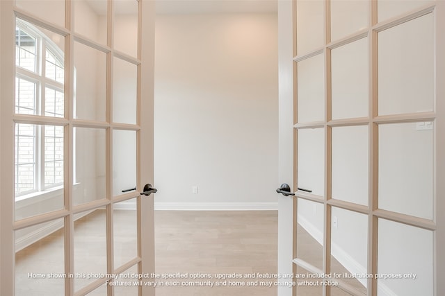 230 Olson Rd, Waxahachie, TX 75167 - spacious closet with french doors and light wood-type flooring