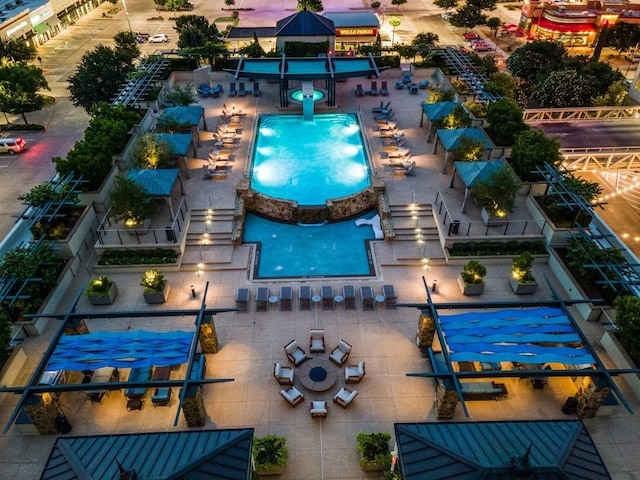 2600 W 7th St Unit 1417, Fort Worth, TX 76107 - aerial view of a pool area