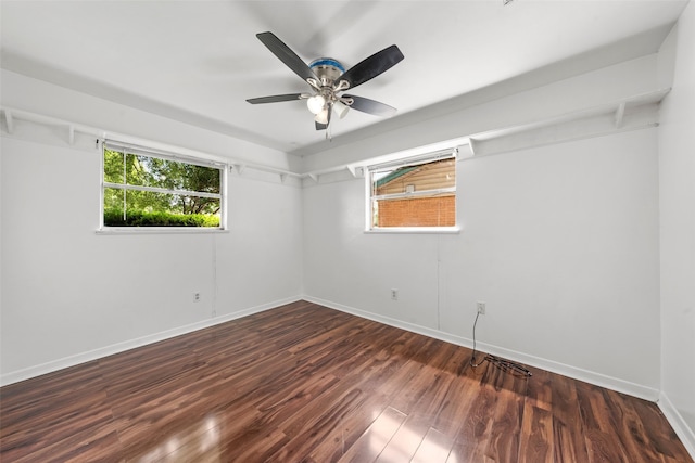 210 Virginia Dr, Waco, TX 76705 - unfurnished room with plenty of natural light, wood finished floors, and ceiling fan