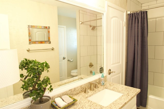 4420 Foxfire Way, Fort Worth, TX 76133 - bathroom with vanity and shower / bath combination with curtain