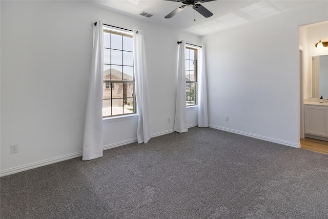 1604 Berry Ridge Trl, Aubrey, TX 76227 - unfurnished room featuring a ceiling fan and carpet floors
