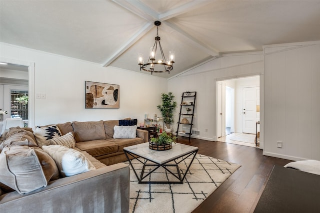 6342 E Lovers Ln, Dallas, TX 75214 - living area featuring a chandelier and dark wood finished floors