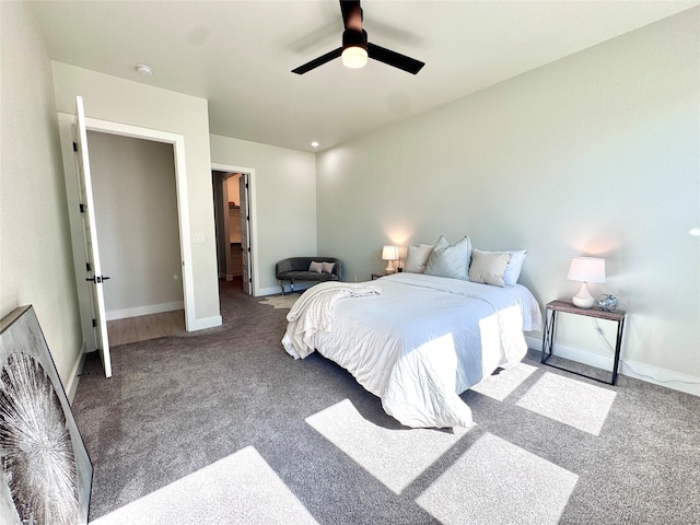 2402 Amesbury Dr, Midlothian, TX 76065 - bedroom with carpet flooring, a spacious closet, and ceiling fan