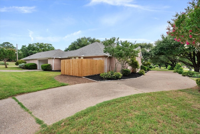 2800 Broadacres Ln, Dalworthington Gardens, TX 76016 - view of property exterior with brick siding, an attached garage, driveway, and a shingled roof