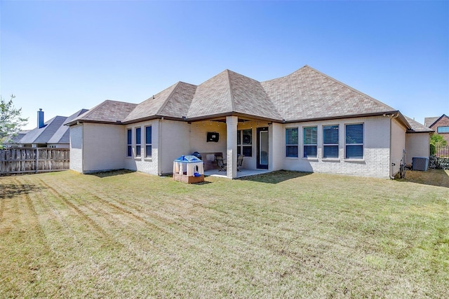 306 Creekview Ter, Aledo, TX 76008 - back of house with brick siding and a patio