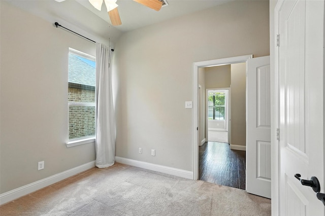 7508 Guadalupe Way, Mckinney, TX 75071 - empty room with carpet floors and ceiling fan