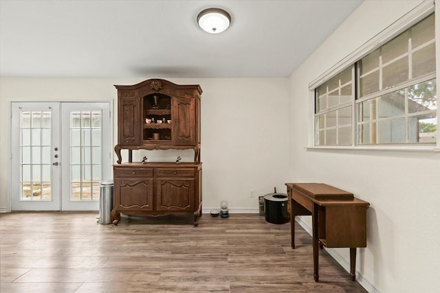 2210 Nantucket Village Cir, Dallas, TX 75227 - office space featuring french doors and dark wood-style flooring