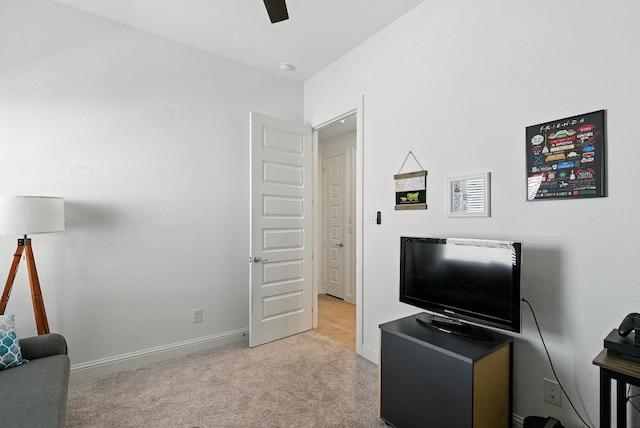 303 Highland Ct, Aledo, TX 76008 - carpeted home office featuring ceiling fan and baseboards