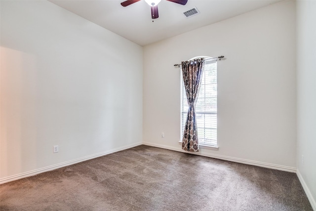 7611 Forest Ridge Trl, Sachse, TX 75048 - carpeted spare room with a ceiling fan and baseboards