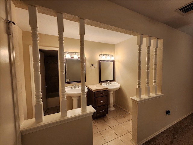 1408 Bandera Dr, Arlington, TX 76018 - bathroom featuring tile patterned floors and baseboards