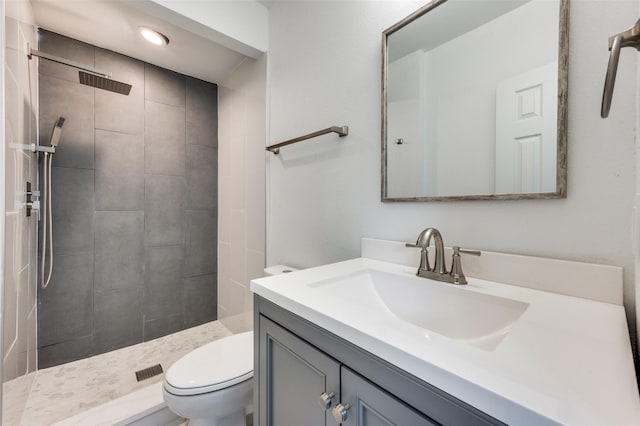 2504 Wicker Ave, Farmers Branch, TX 75234 - bathroom with vanity and a tile shower