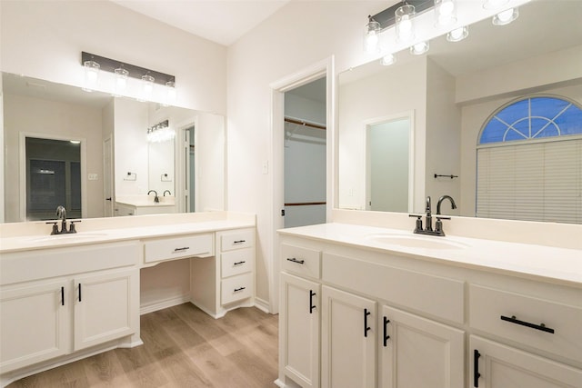 5920 Colby Dr, Plano, TX 75094 - full bath with wood finished floors and two vanities