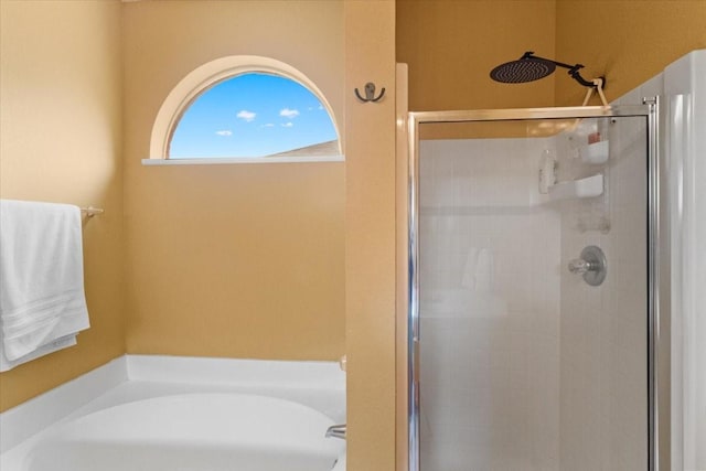 2826 Garden Oaks Pl, Grand Prairie, TX 75052 - full bath with a stall shower and a bath