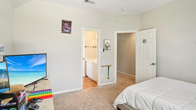 2945 Horseshoe Trl, Frisco, TX 75033 - bedroom featuring light colored carpet and ensuite bathroom