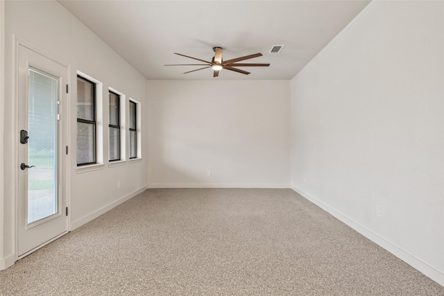 2910 Eagles Nest Ct, Midlothian, TX 76065 - spare room with light carpet and ceiling fan